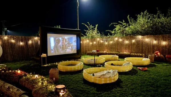 Outdoor Kino / Outdoor Leinwand / Beamer 4k - Bild 3