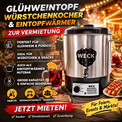 Glühweintopf, Einkocher, Würstchenkocher mieten in Niedersachsen - Wendeburg
