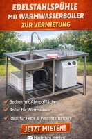 Mobile Spüle Waschtisch Gläserwaschtisch Edelstahl