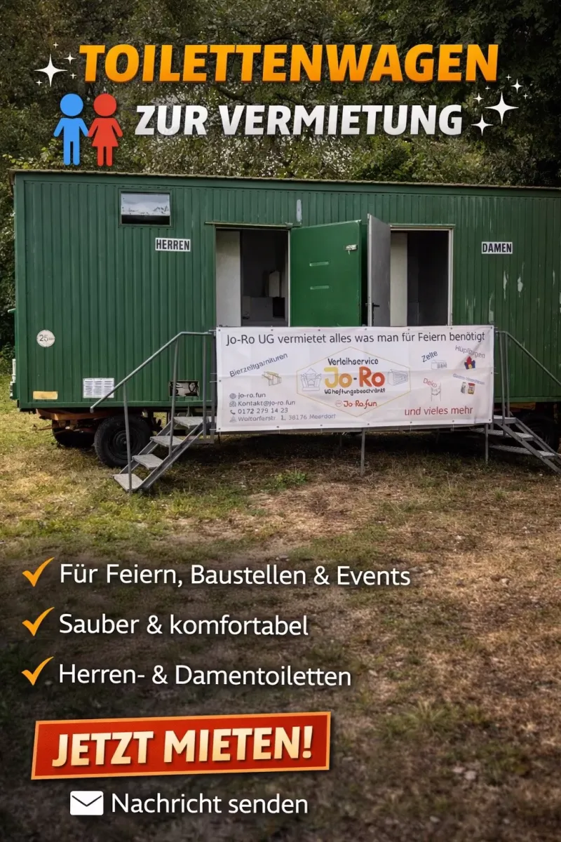 Toilettenwagen Veranstaltung Wc Wagen Klo Toilette Schützenfest
